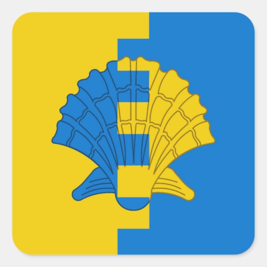 SCAシーウィンズポピュレースバッジ スクエアシール (正面)