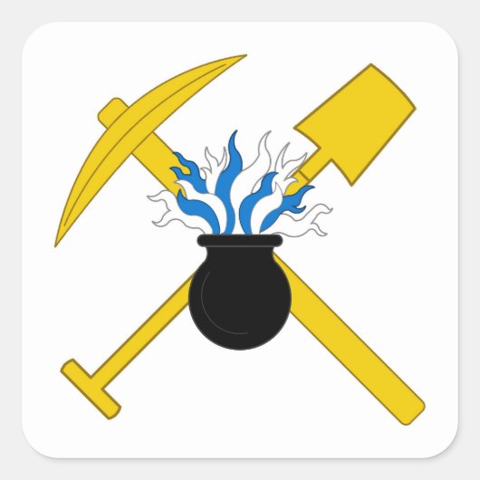 SCAスコラメタルラムポピュレースバッジ スクエアシール (正面)