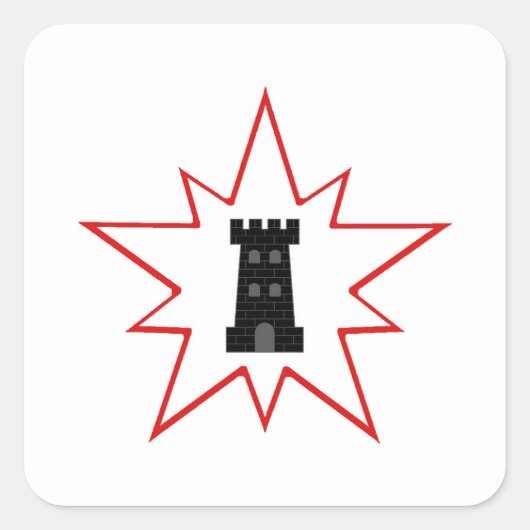 SCAノースキープバッジ スクエアシール (正面)