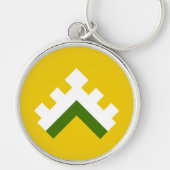 SCAハートウッドキーチェーン キーホルダー (正面)