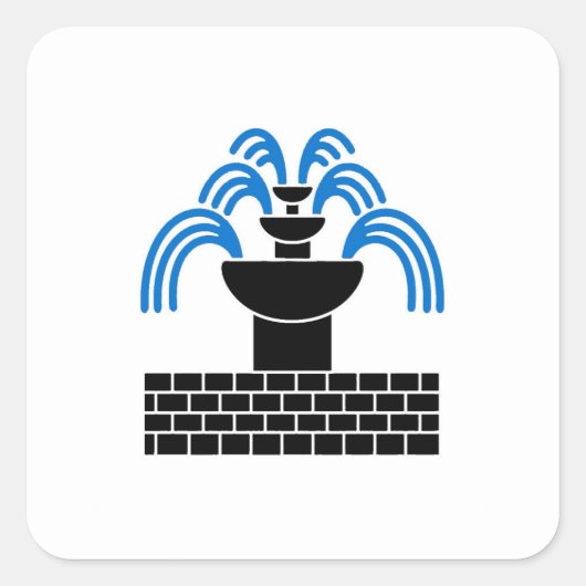 SCAフォンテーヌダンスセーブルポレースバッジ スクエアシール (正面)