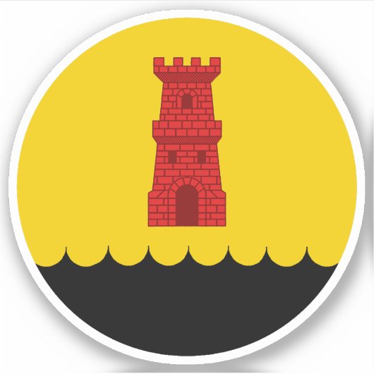SCAブラックウォーター保ビニルステッカー シール (正面)