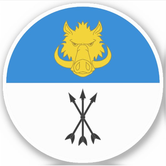 SCAベストYorvikビニールステッカー シール (正面)