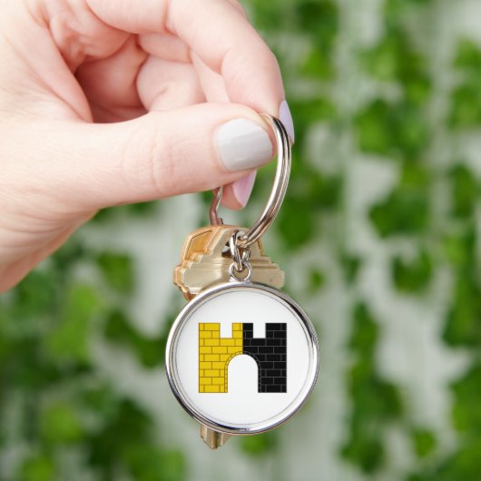 SCAポンテアルトスモール（1.44インチ）ラウンドキーチェーン キーホルダー (手)