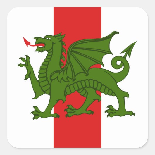 SCAミドルキングダムポピュレースバッジステッカー スクエアシール (正面)