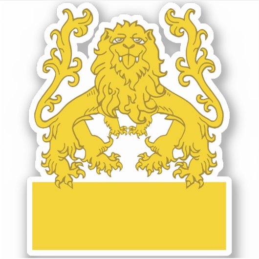 SCAライオンズエンドビニールステッカー シール (正面)