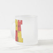 SCA六毛ヒーダン霜ガラスのコーヒーマグ フロストグラスマグカップ (正面左)