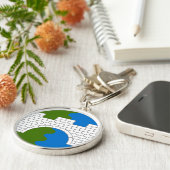 SCA古いストーンブリッジキーチェーン キーホルダー (側面)