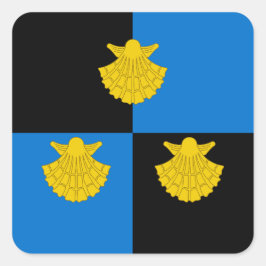 SCA巡礼者カウント人気バッジ スクエアシール