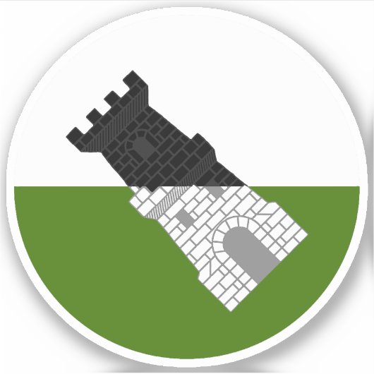 SCA設定湿地ビニールステッカー シール (正面)