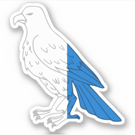 SCA《鳥》ハヤブサの保カスタムカットビニールシール シール (正面)