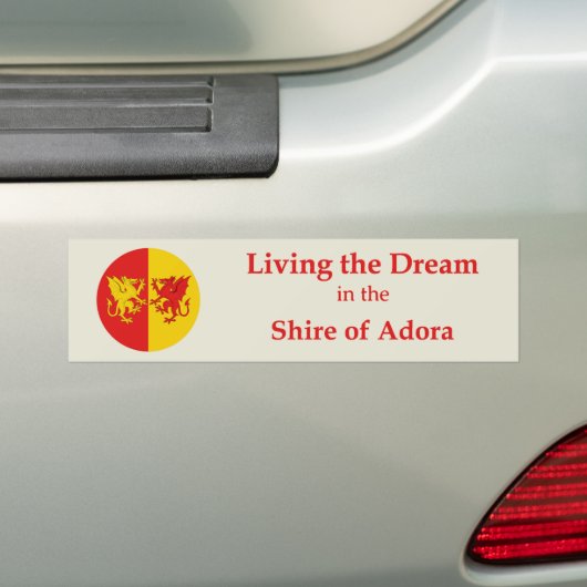 SCA Adora バンパーステッカー (車上)