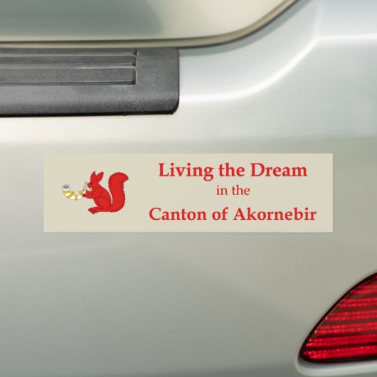 SCA Akornebir Bumper Sticker バンパーステッカー (車上)