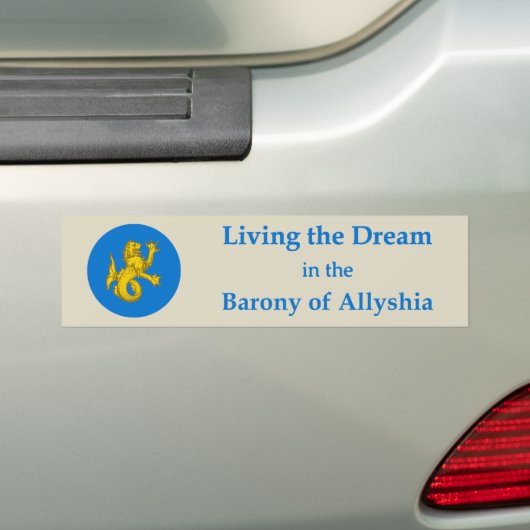 SCA Allyshia バンパーステッカー (車上)