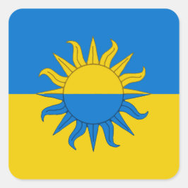 SCA Atenveldtポピュレースバッジステッカー スクエアシール