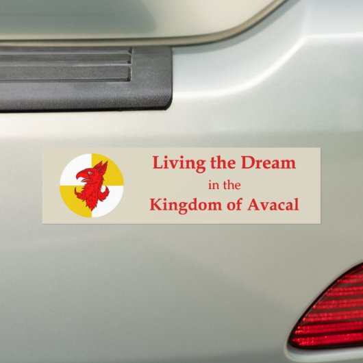 SCA Avacal Bumper Sticker バンパーステッカー (車上)