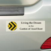 SCA Axed Root Bumper Sticker バンパーステッカー (車上)