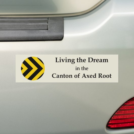 SCA Axed Root Bumper Sticker バンパーステッカー (車上)