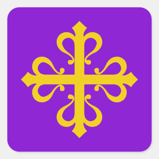 SCA Calontir署名ステッカー スクエアシール (正面)