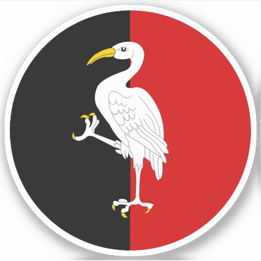 SCA Cranehavenビニールステッカー シール (正面)