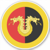 SCA Dragon's Laire Vinyl Sticker シール (正面)