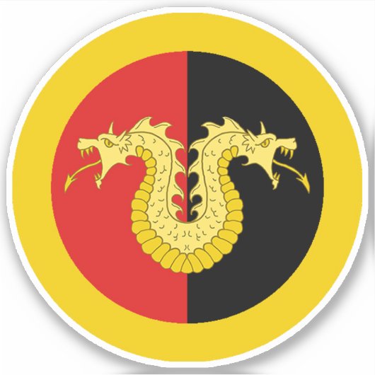 SCA Dragon's Laire Vinyl Sticker シール (正面)