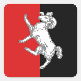 SCA Gleann Abhannポピュレースバッジステッカー スクエアシール