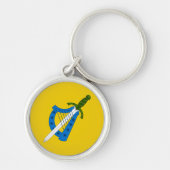 SCA Glyn Dwfn Round、小（1.44インチ）キーチェーン キーホルダー (正面)
