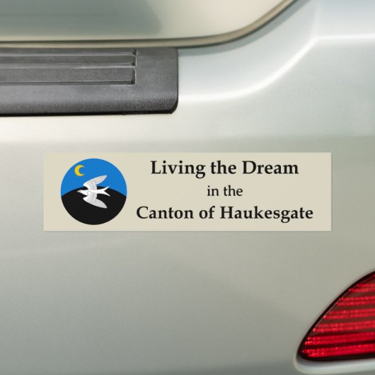 SCA Haukesgate バンパーステッカー (車上)