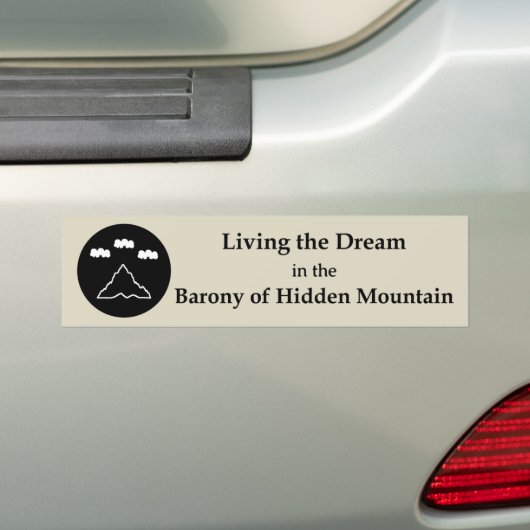 SCA Hidden Mountain Bumper Sticker バンパーステッカー (車上)