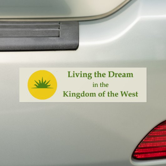 SCA Kingdom of the West Bumper Sticker バンパーステッカー (車上)