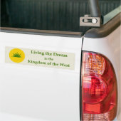 SCA Kingdom of the West Bumper Sticker バンパーステッカー (トラック上)
