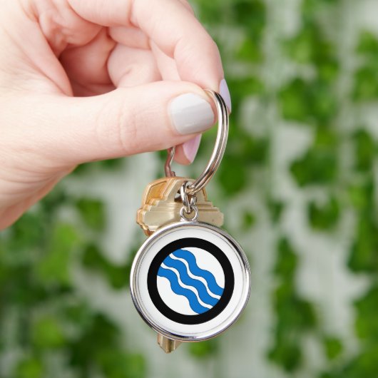 SCA Lyndhaven Round、小（1.44インチ）キーチェーン キーホルダー (手)