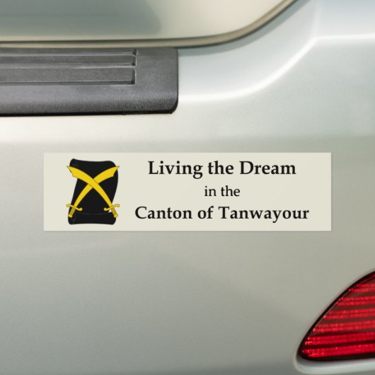 SCA Tanwayour Bumper Sticker バンパーステッカー (車上)