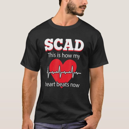 Scadこれが私のハートビートのハートビートRecoの方法である Tシャツ (正面)