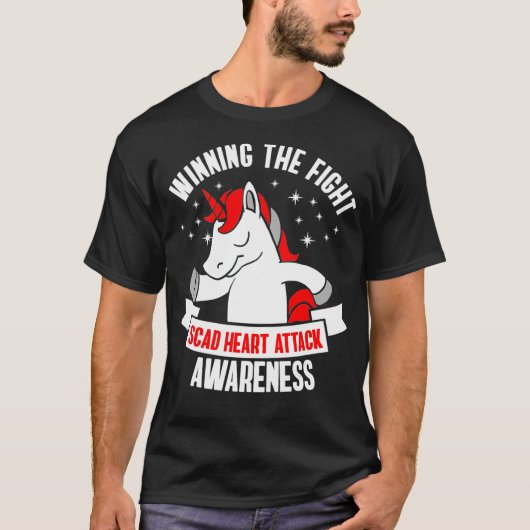 SCADハート攻撃を生き残った安全な米国の戦士が意識 Tシャツ (正面)