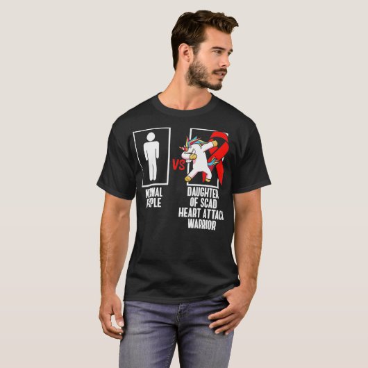 SCADハート攻撃を生き残り、米軍の戦士に対応 Tシャツ (正面フル)