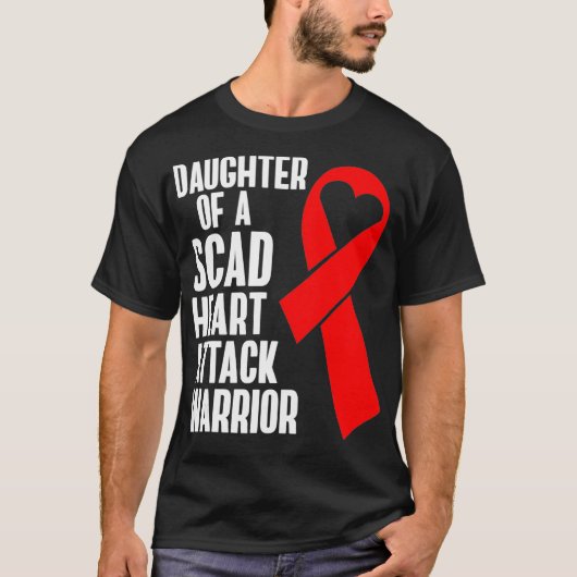SCADハート攻撃生存者ライフ懸命US Warrior Aw Tシャツ (正面)