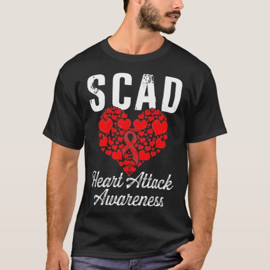 SCADハート攻撃生存者手旗戦士アウェア Tシャツ (正面)