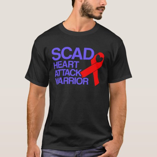 SCADハート攻撃生存者認識度 Tシャツ (正面)