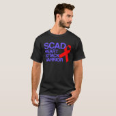 SCADハート攻撃生存者認識度 Tシャツ (正面フル)