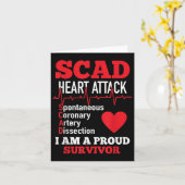 Scadハート発作(自発冠動脈疾患) カード (黄色い花)