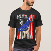 SCAD Heart Attack Survivor Art US Warrior Awarenes Tシャツ (正面)