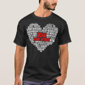 SCAD Heart Attack Survivor Pride Warrior Awareness Tシャツ (正面)