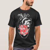SCAD Heart Attack Survivor Ribbon Warrior Awarenes Tシャツ (正面)