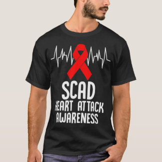 SCAD Heart Attack Survivor Survive Warrior Awarene Tシャツ