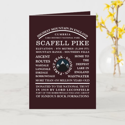 Scafell Pike, Mountain Expendation Information カード (黄色い花)