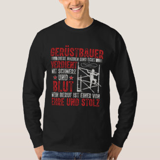 Scaffolding Manager Craft Scaffolder Tシャツ