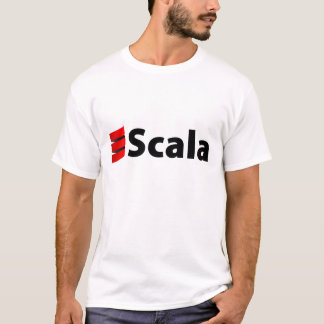 Scalaのワイシャツ、黒いロゴ Tシャツ