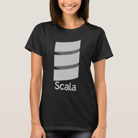 Scalaプログラミングソフトウェア開発者Coders P Tシャツ (正面)